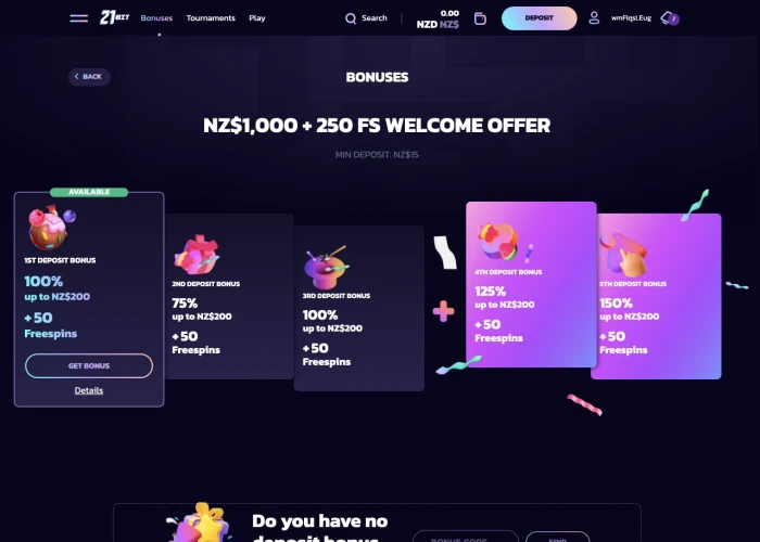 Promotions and Bonuses