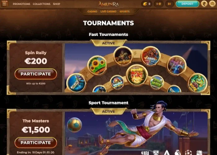 Tournaments at AmunRa