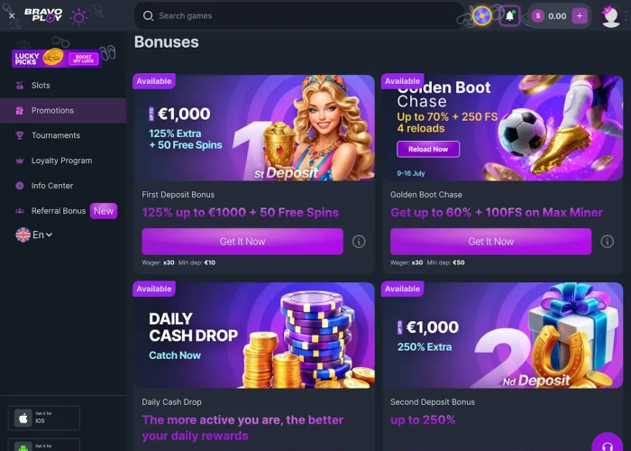 Bonuses & Promos