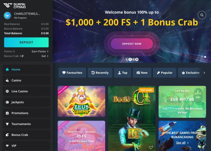 Buran Casino’s Lobby