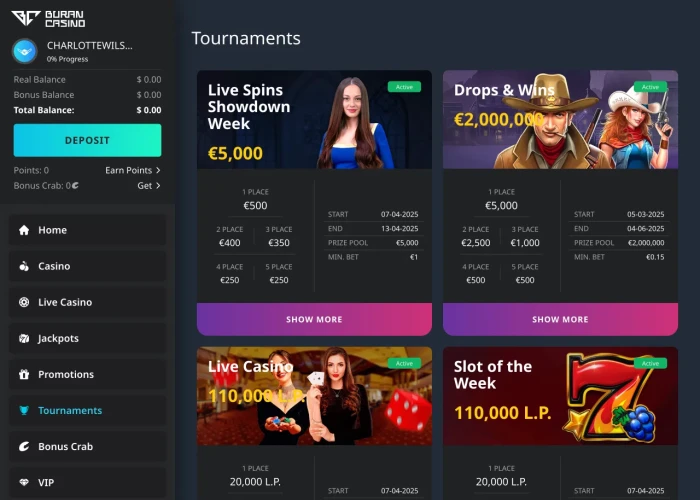 Tournaments at Buran