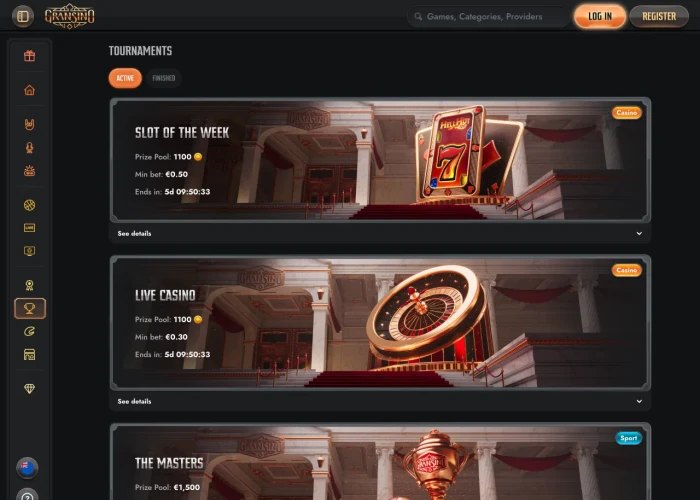 Tournaments at Gransino