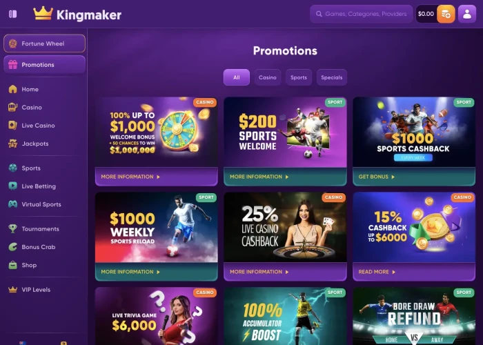 Promotions and Bonuses 