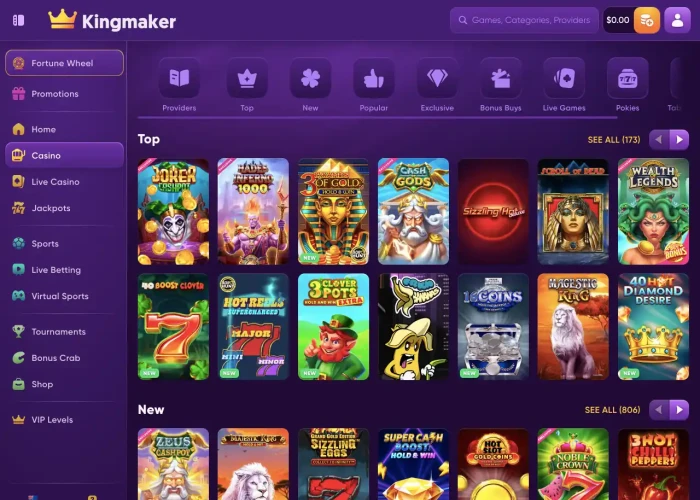 Kingmaker’s Game Selection 