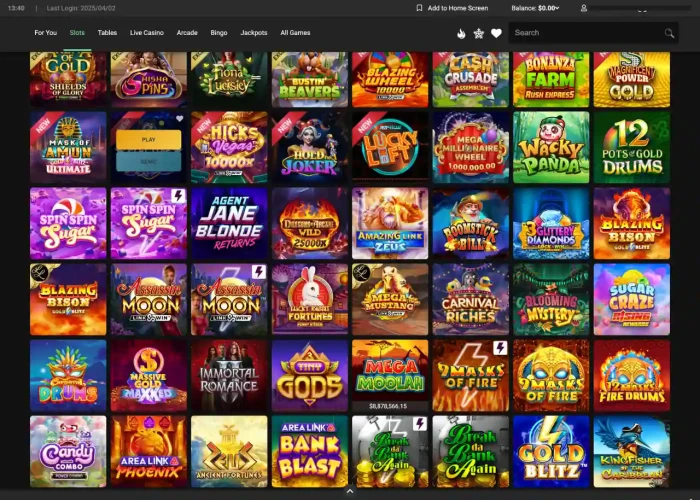 Kiwi Treasures’ Game Selection