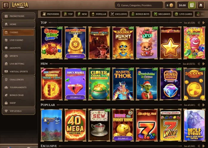 Lanista’s Game Selection