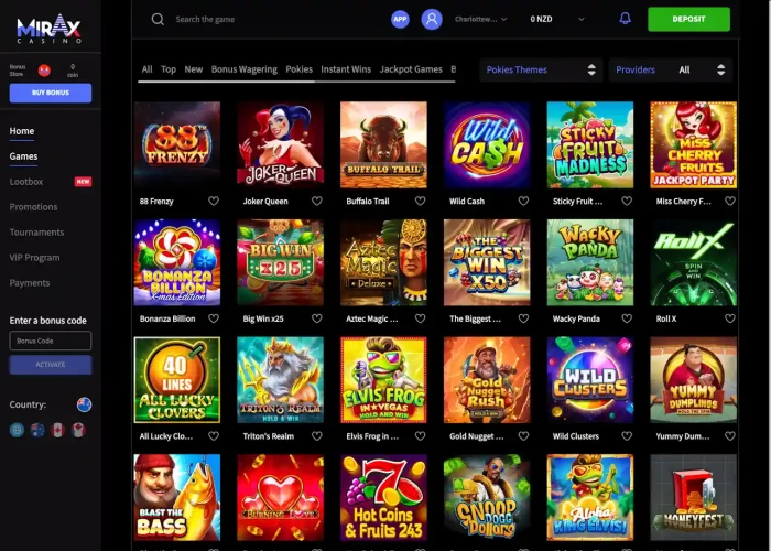 Game Selection at Mirax