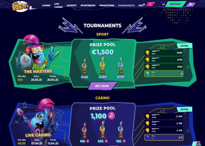 Tournaments at MrPacho 