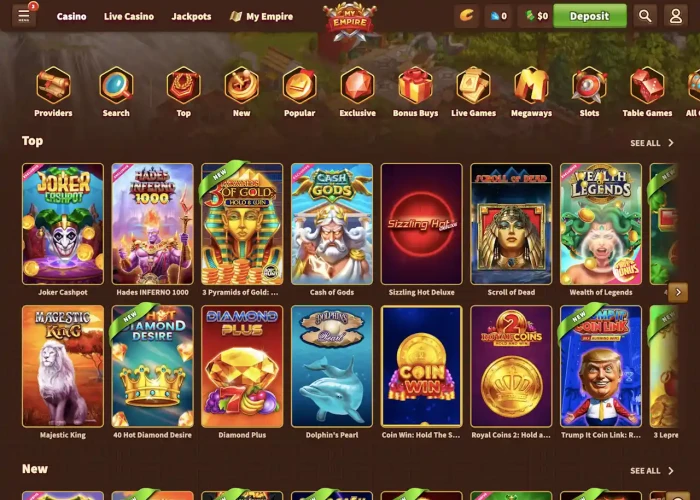 My Empire’s Game Selection