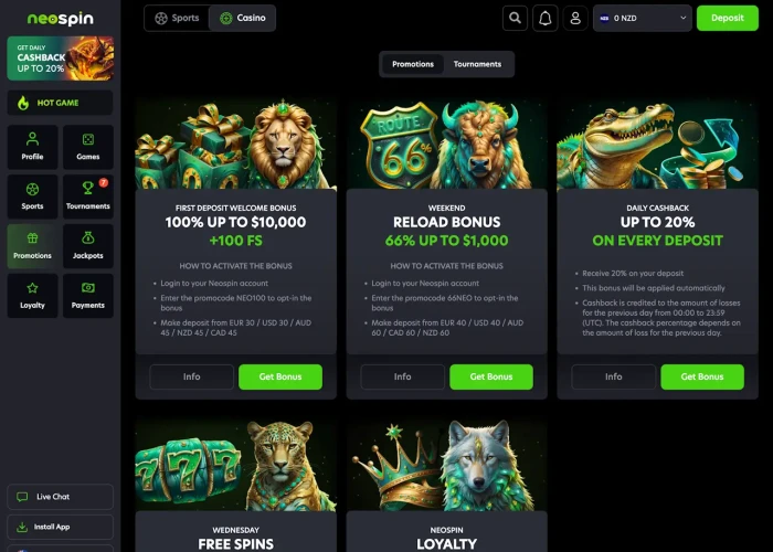 Promotions and Bonuses