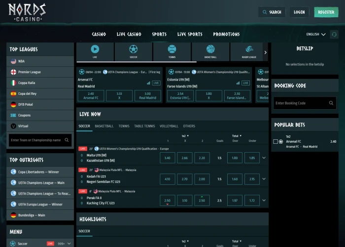 Sports Betting at Nords Casino 