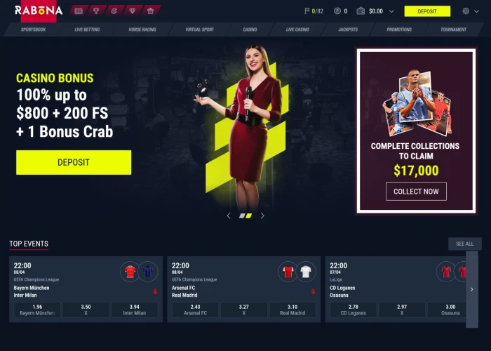 Rabona’s Casino Lobby