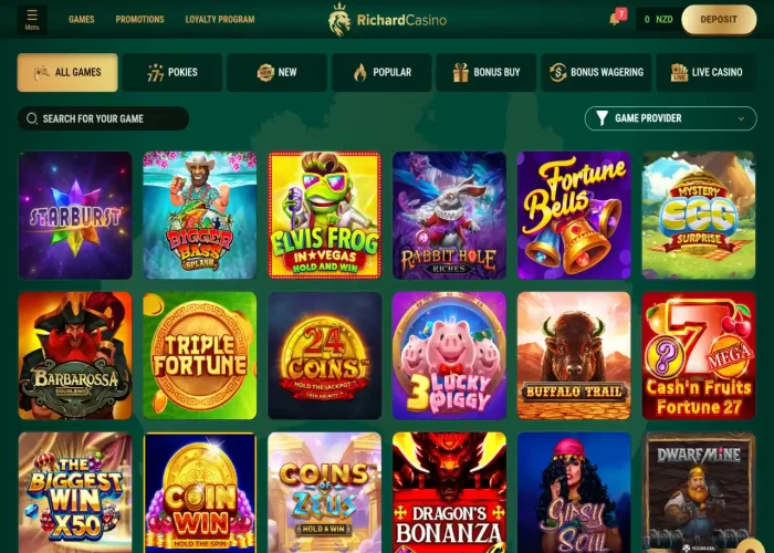 Richard’s Game Selection 