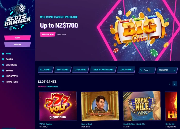 Slot Hammer’s Lobby