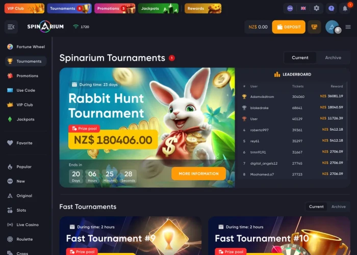 Tournaments at Spinarium 