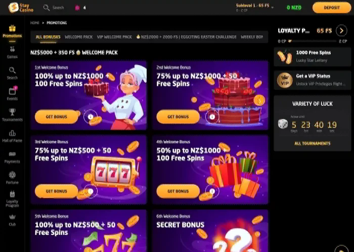 Stay Casino Screenshot