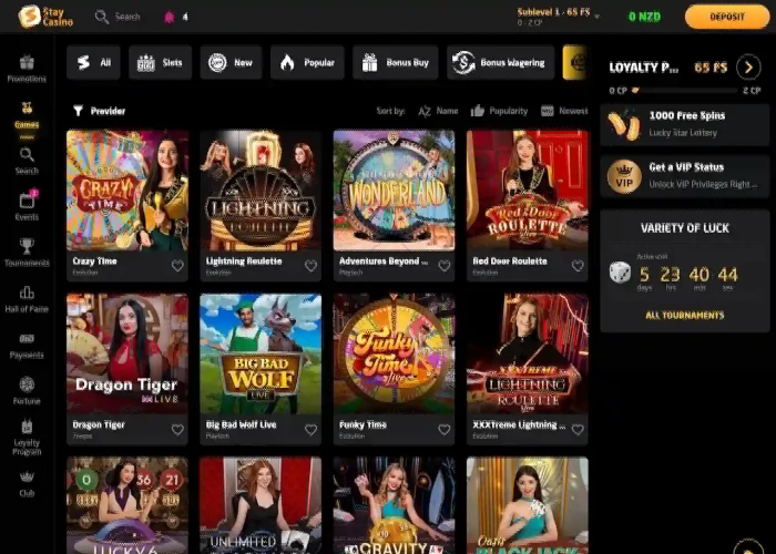 Live Dealer Games at Stay Casino