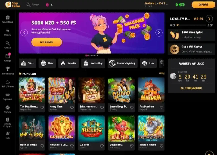 Stay Casino’s Lobby