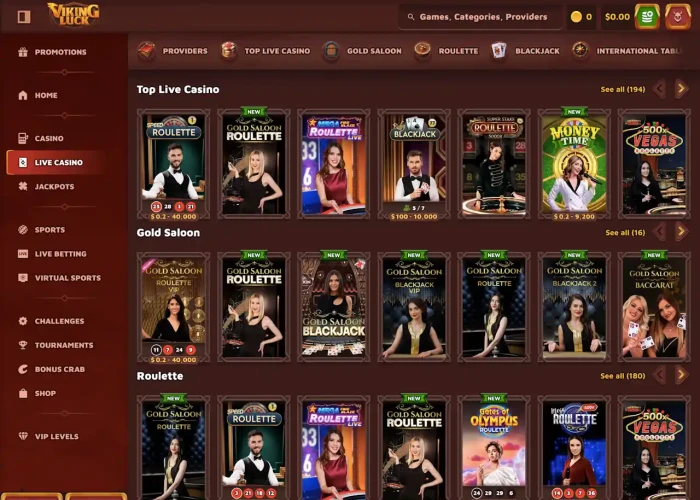 Live Dealer Games