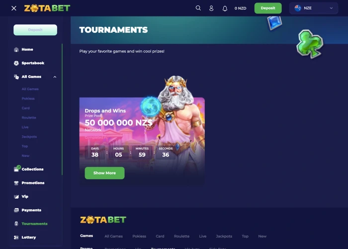 Tournaments at ZotaBet