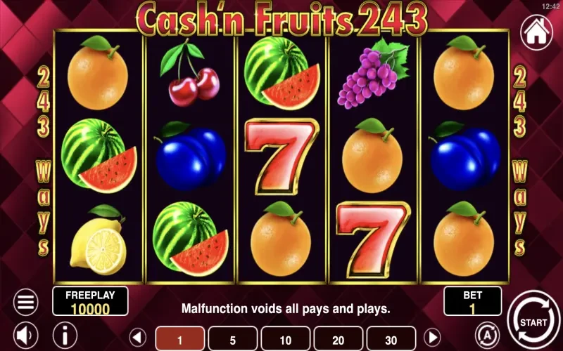Cash’n Fruits 243 Game