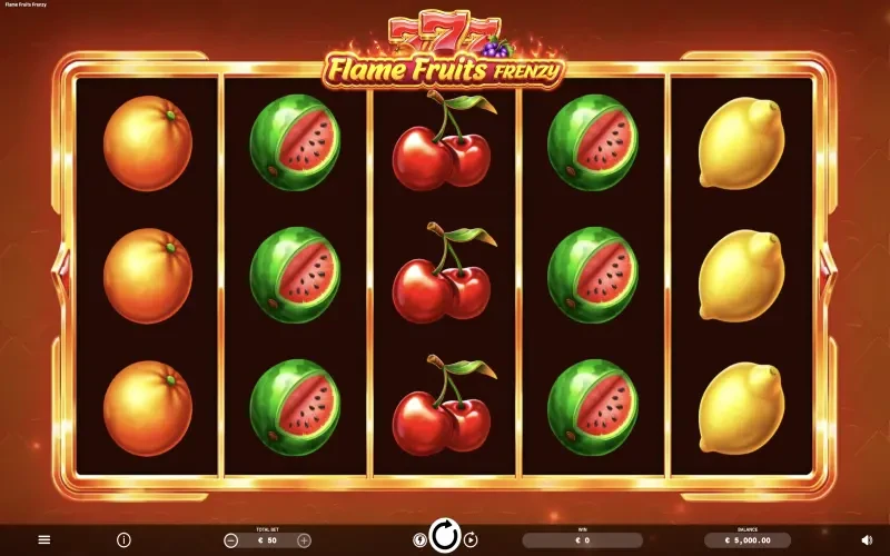 Flame Fruits Frenzy Game