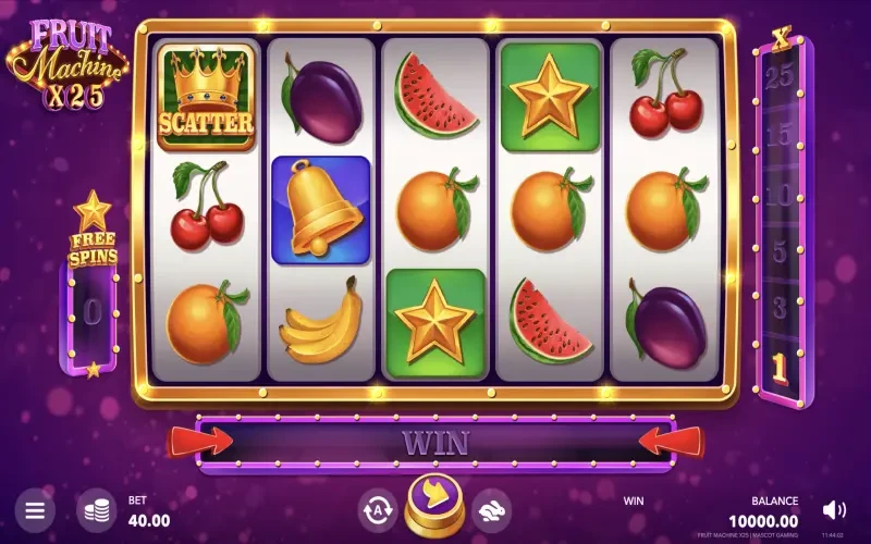 Fruit Machine x25 Game