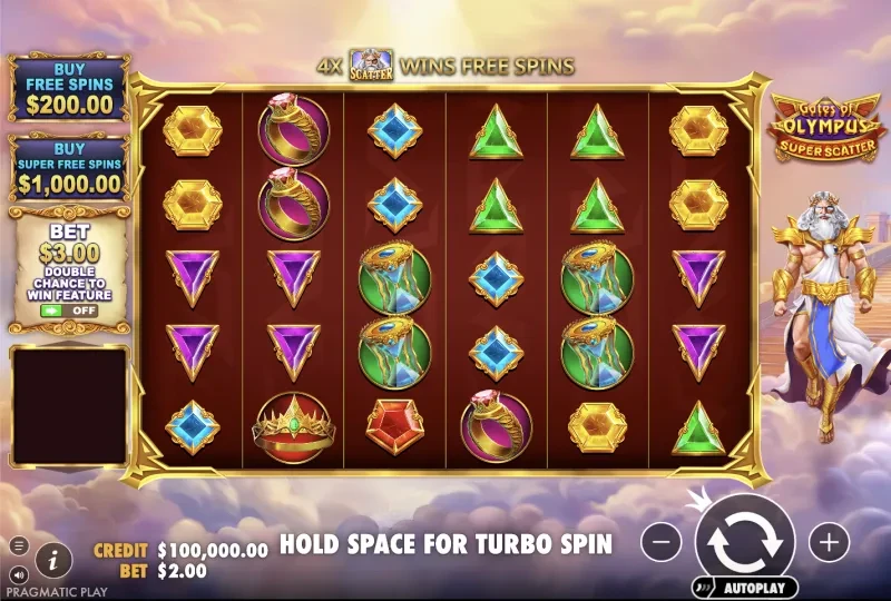 Gates of Olympus Super Scatter Game