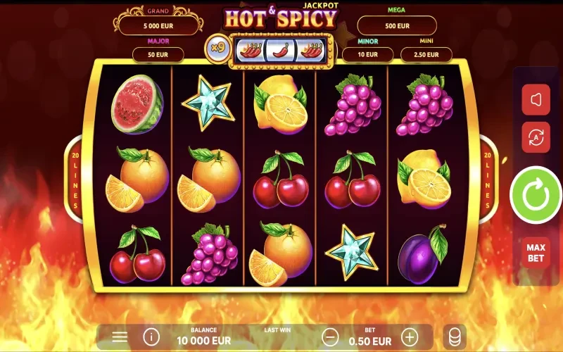 Hot & Spicy Jackpot Game