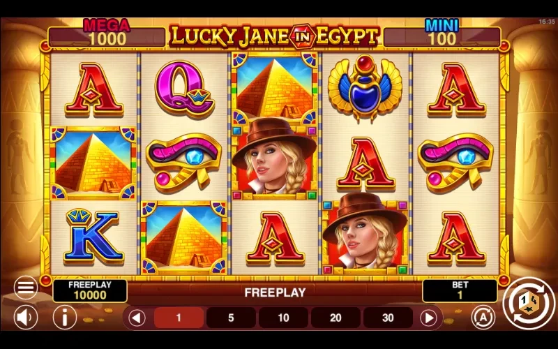 Lucky Jane In Egypt Hold And Win Game