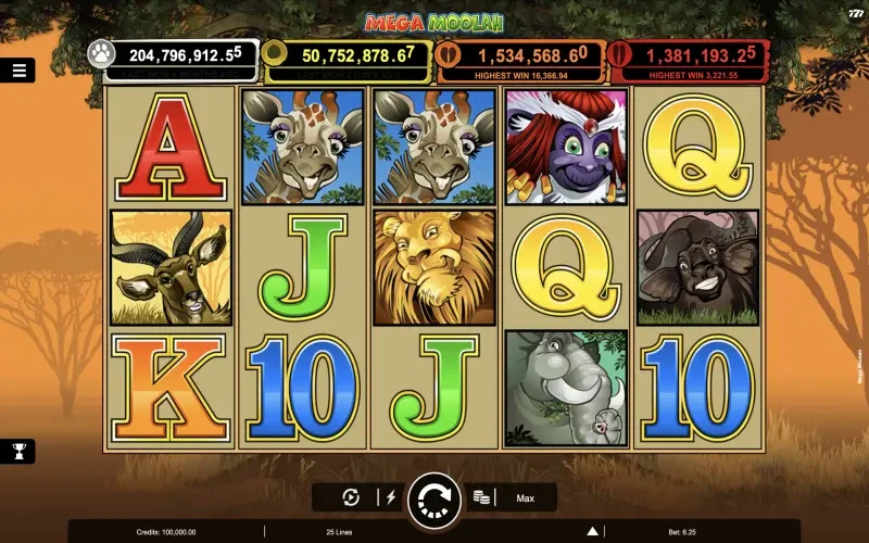 Mega Moolah Game