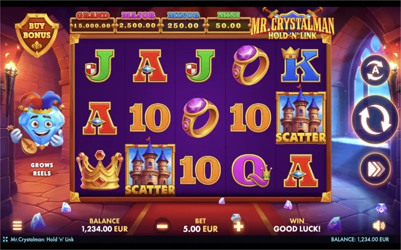 Mr. Crystalman: Hold ‘N’ Link Game