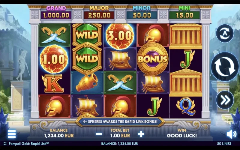 Pompeii Gold: Rapid Link Game