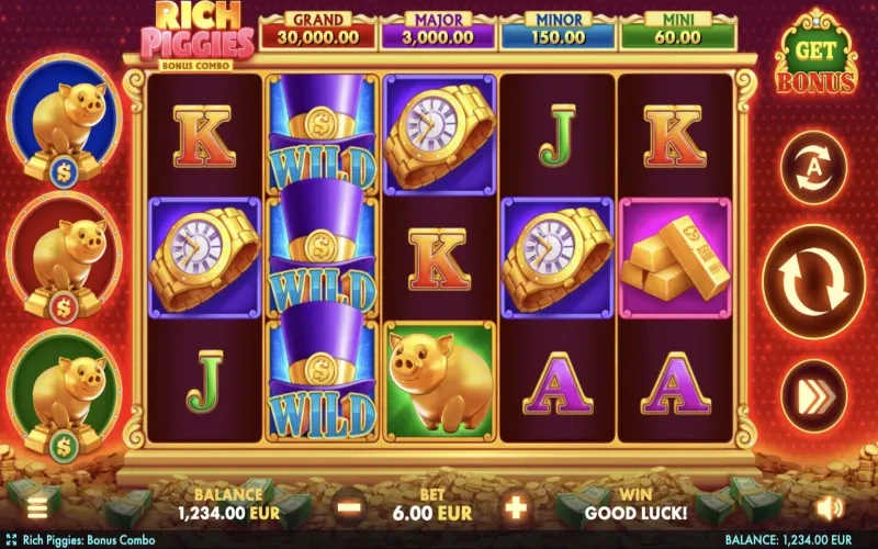 Rich Piggies: Bonus Combo Game