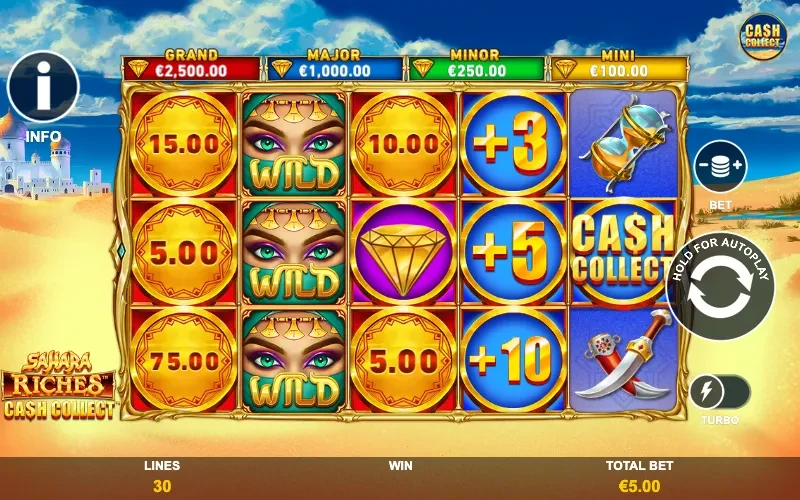 Sahara Riches: Cash Collect Game