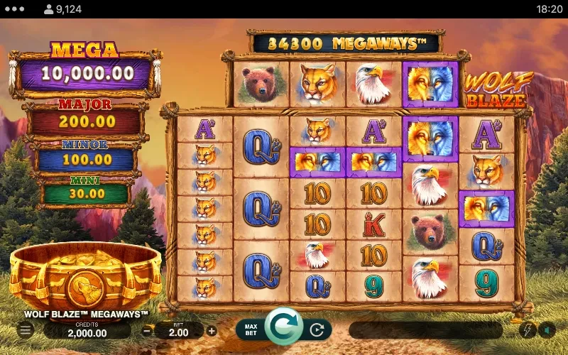 Wolf Blaze Megaways Game
